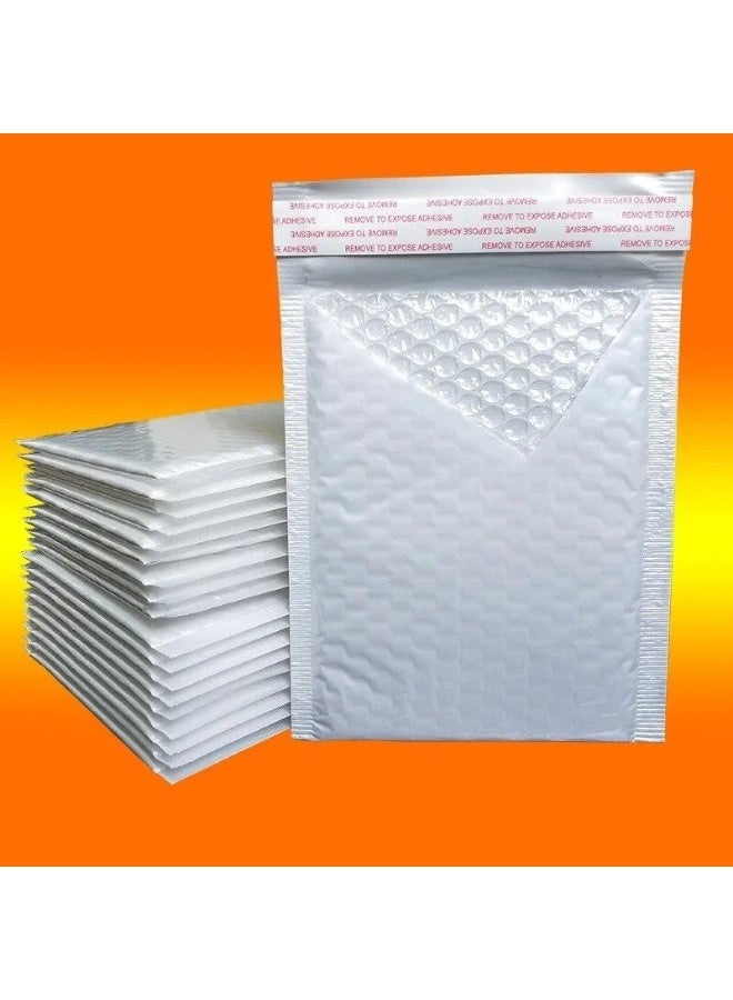 مجموعة من ٢٠ ظرفًا فقاعيًا أبيض، مقاوم للماء، ذاتي الإغلاق، مقاس الظرف ١٤ × ١٦ سم - Image 2